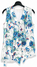 Ärmellose Bluse mit floralem Muster