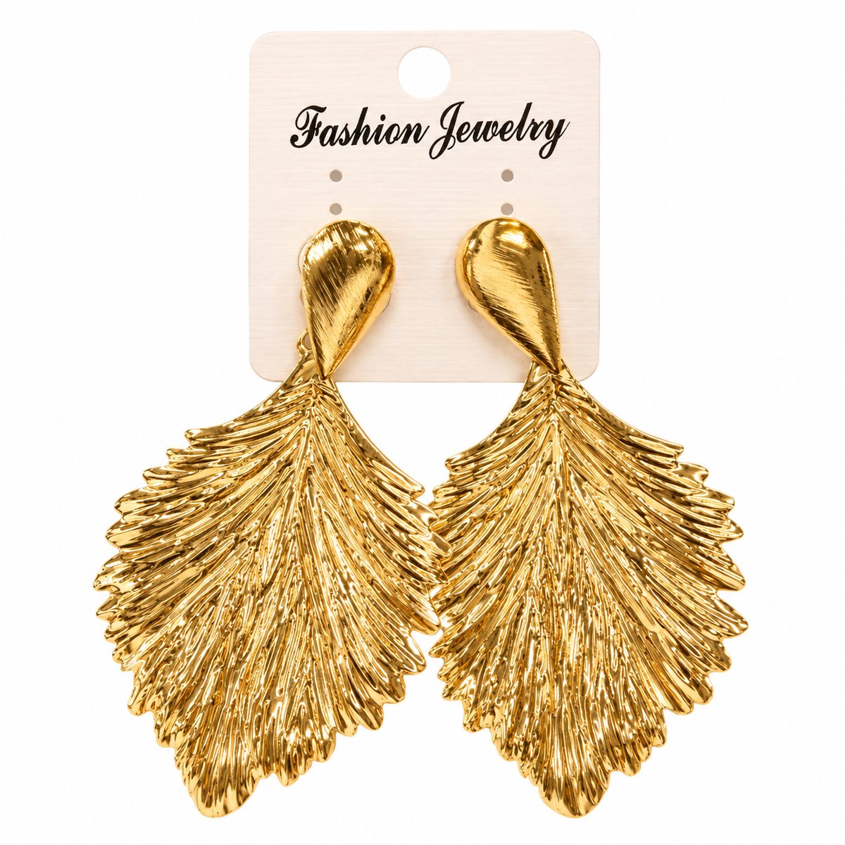 Elegante goldfarbene Ohrringe